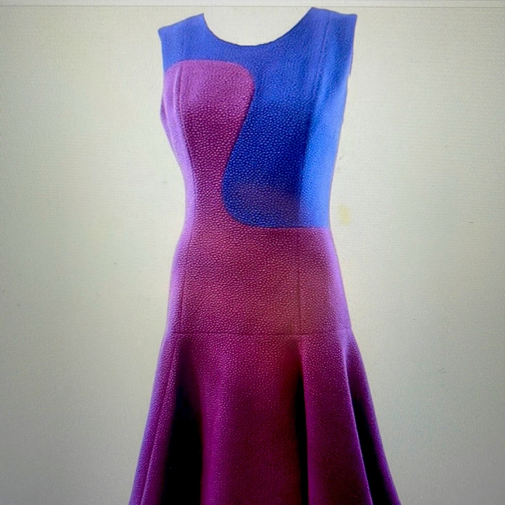 B. Michael America Dress Red collection New $295 sheath purple